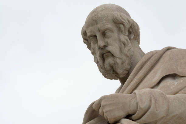 istock classic statue of Plato from side close up 969917930
