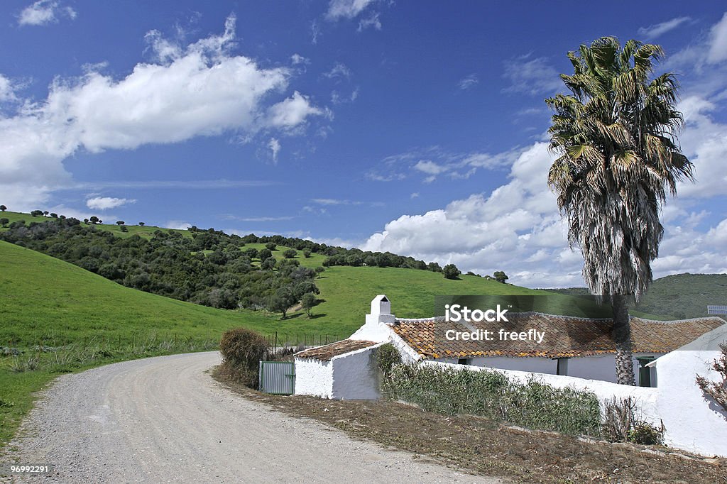 O Cortijo della fattoria in spagnolo campagna andalusa - Foto stock royalty-free di Albero