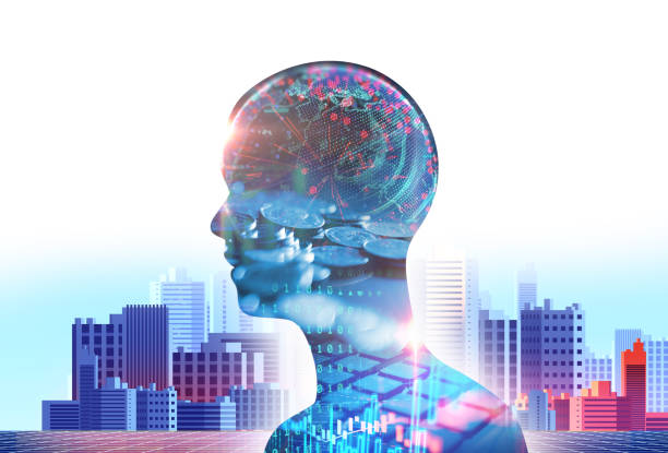 istock silhouette of virtual human on abstract technology 3d illustration 969948684