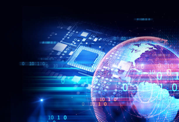 istock 3d rendering  of futuristic blue circuit board 969949020