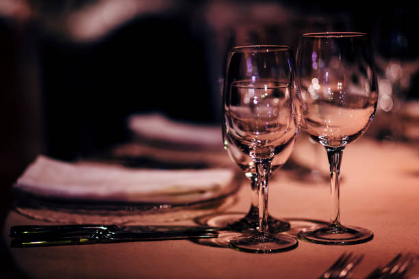 istock Luxury Table setting for party, Christmas, holidays and weddings. 969975726