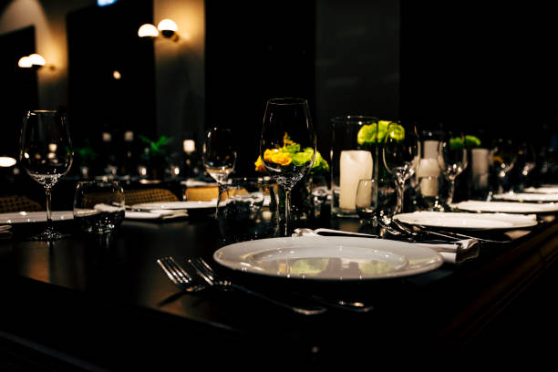 istock Luxury Table setting for party, Christmas, holidays and weddings. 969975808