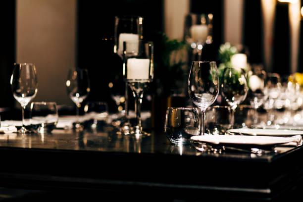 istock Luxury Table setting for party, Christmas, holidays and weddings. 969975882