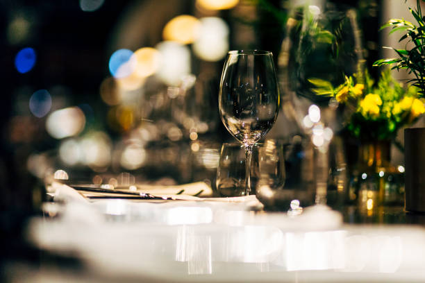 istock Luxury Table setting for party, Christmas, holidays and weddings. 969975950