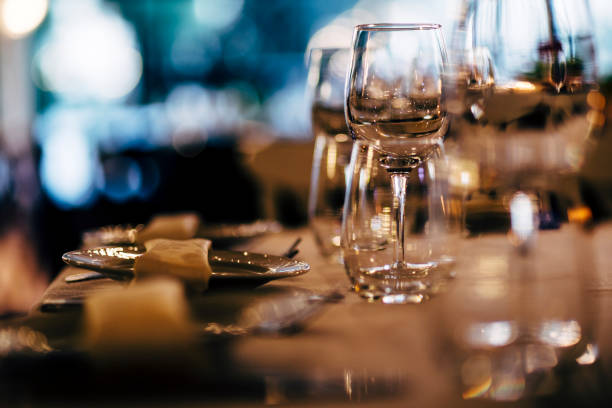 istock Luxury Table setting for party, Christmas, holidays and weddings. 969975958