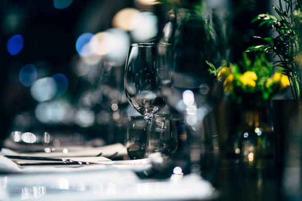 istock Luxury Table setting for party, Christmas, holidays and weddings. 969976072