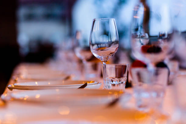 istock Luxury Table setting for party, Christmas, holidays and weddings. 969978372
