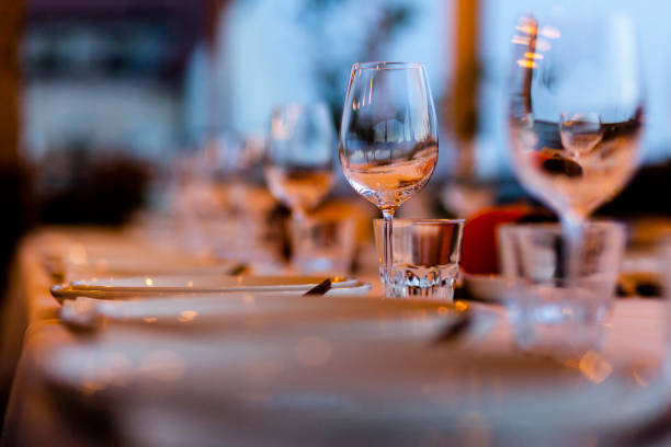 istock Luxury Table setting for party, Christmas, holidays and weddings. 969978506