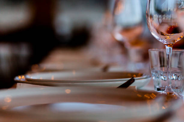 istock Luxury Table setting for party, Christmas, holidays and weddings. 969978614