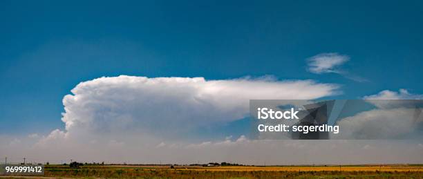 Cloud Panorama Near Garden City Kansas Stock Photo - Download Image Now - Kansas, Blue, Cloud - Sky