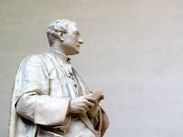 Estátua de Sir Isaac Newton - fotografia de stock