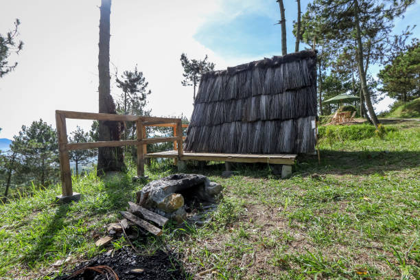 istock A Wooden Huts in the Middle of a Forest for Glamorous Camping, Mount Papandayan, West Java, Indonesia, Asia 970007864