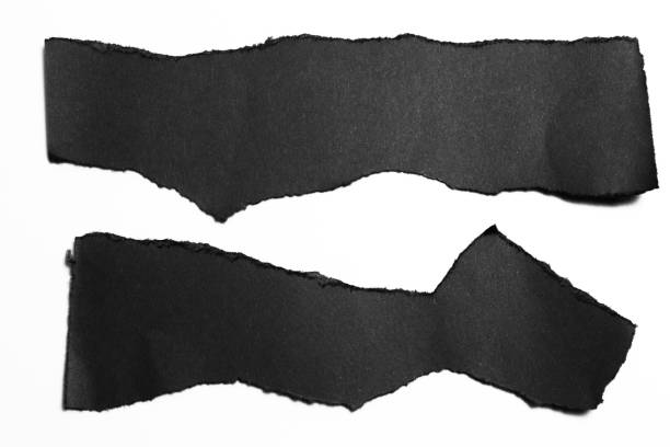 istock black torn paper on white background. collection paper rip 970013024
