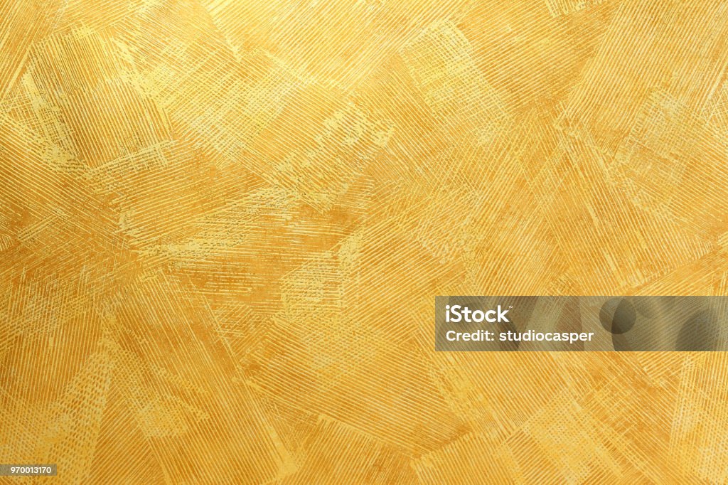 Golden background Gold background or texture and gradients shadow Gold - Metal Stock Photo