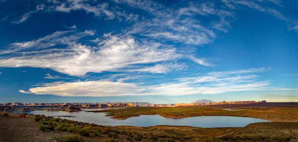 Lake Powell and Sky Panorama