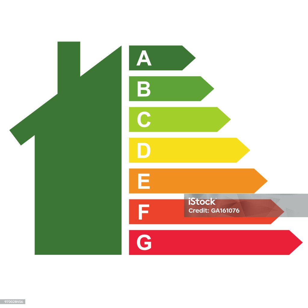 住宅のエネルギー効率の評価認証制度 - 省エネのロイヤリティフリーベクトルアート