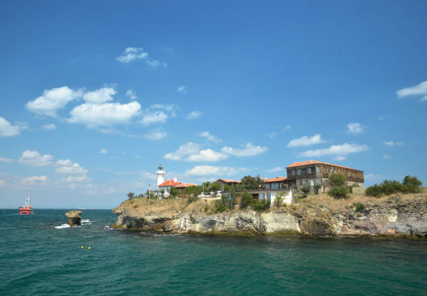 St. Anastasia island in the Burgas bay, Bulgaria, Balkans, Europe.