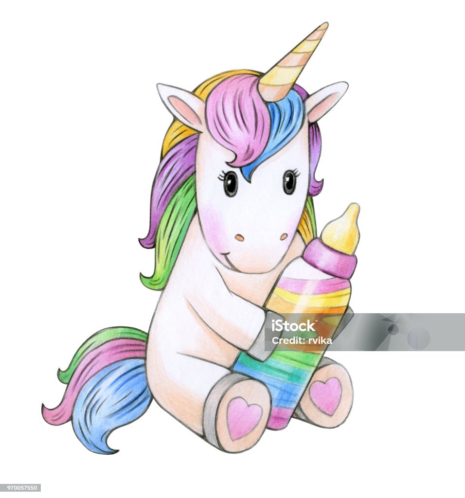 Phim Hoạt Hình Kỳ Lân Bé Dễ Thương Hình minh họa Sẵn có - Tải ...