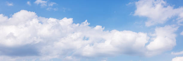 istock panorama with blue sky and white cumulus clouds 970064476