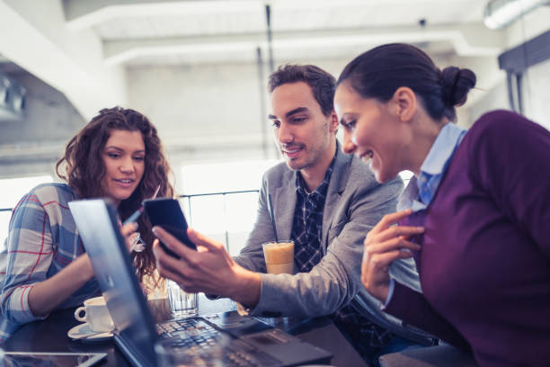 istock Business people having a meeting in restaurant. 970085782