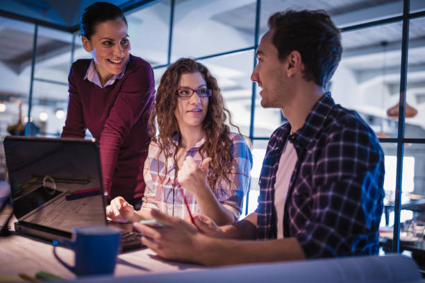 istock Female Leaders. Group of young architects working together in architecture studio 970086178