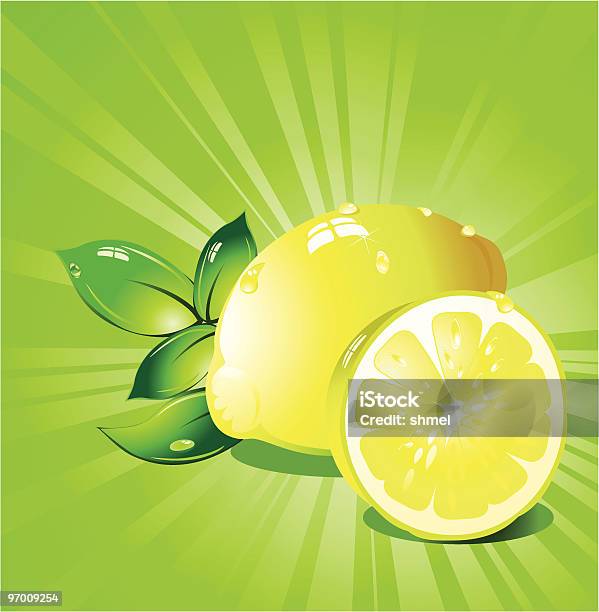 Ilustración de Limón Fruta Cítrica Vector y más Vectores Libres de Derechos de Agricultura - Agricultura, Alimento, Amarillo - Color
