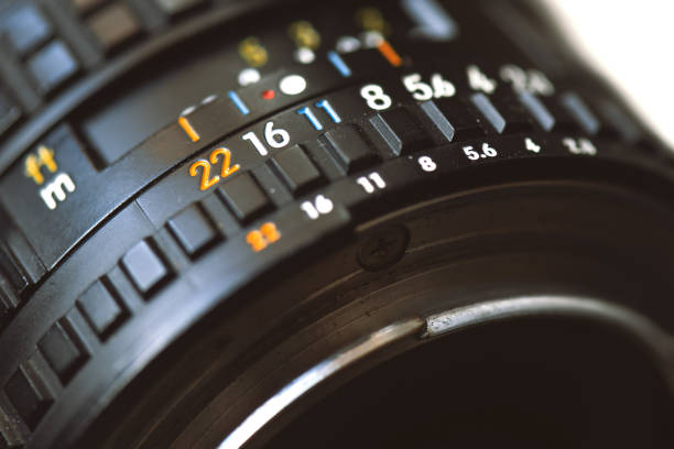 istock Old lens f / 22 close up 970095336