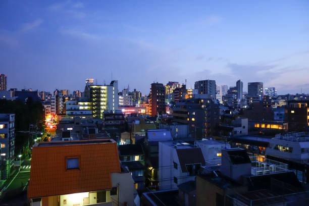 istock Tokyo cityscape at night, Japan 970099782