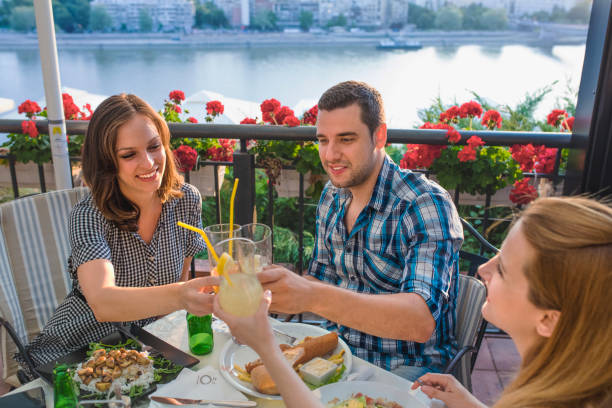 istock Friends enjoy in cafe 970101190