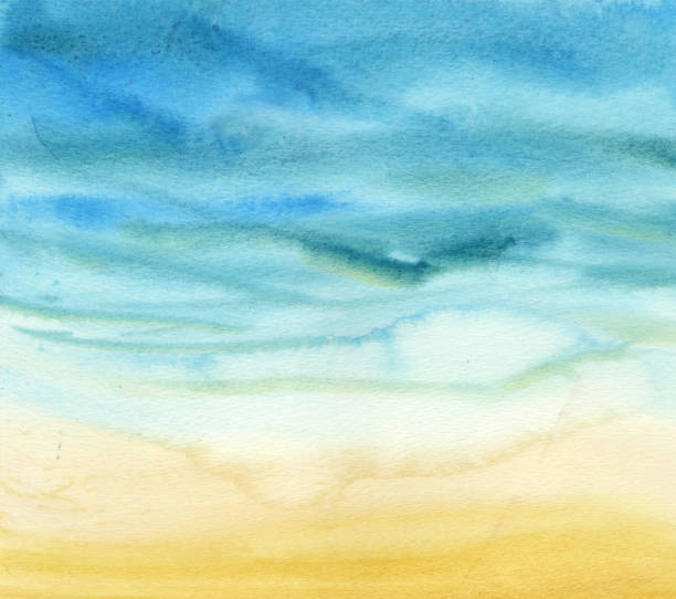 istock abstract watercolor gradient Sea and sand 970105726