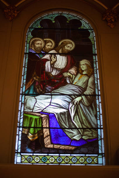 istock Stained glass church windows 970113460