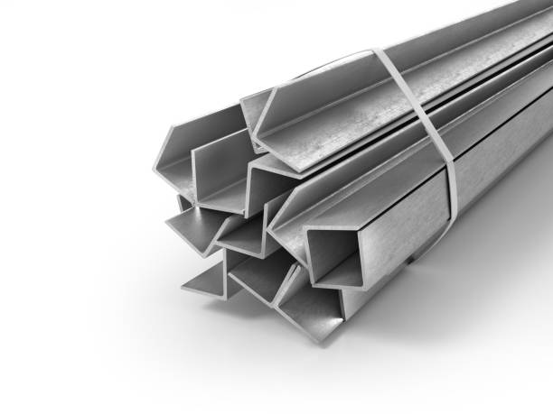 istock Different metal products. Profiles and tubes. 3d illustration 970113586