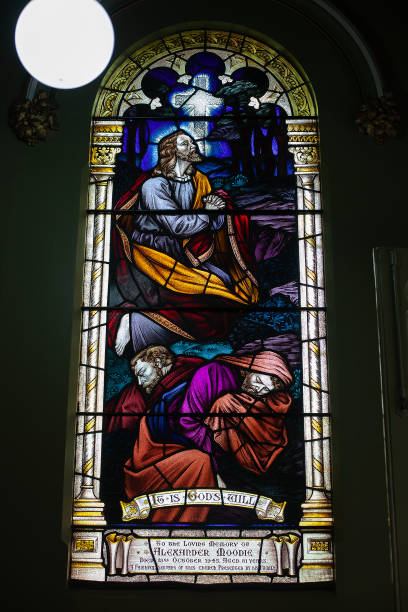 istock Stained glass church windows 970114534