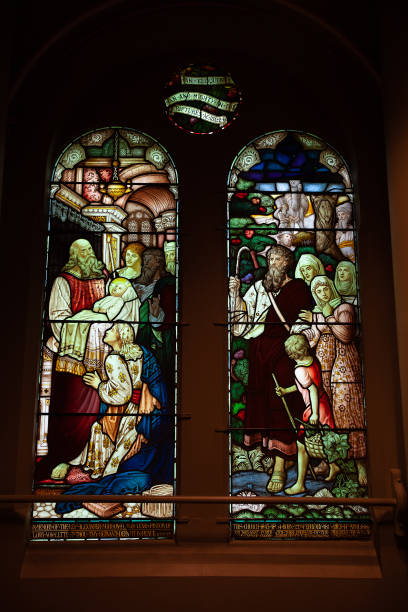 istock Stained glass church windows 970115114