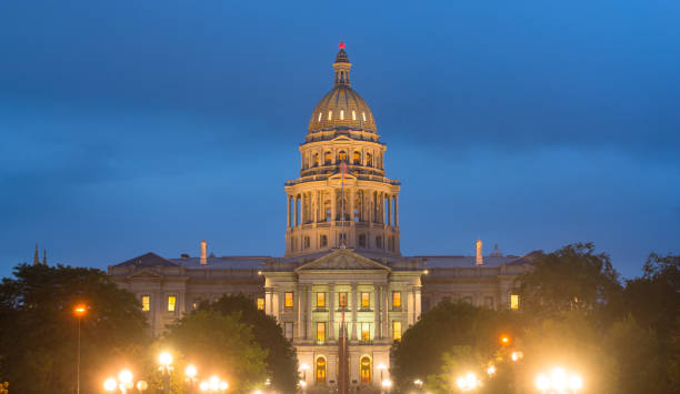 Colorado State Capitol at Night