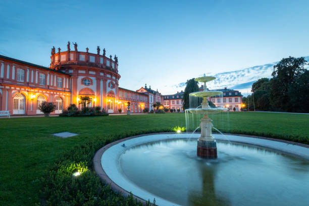 Fountain in Garden in Colorno, Parma, Emilia Romagna Region, Italy-
