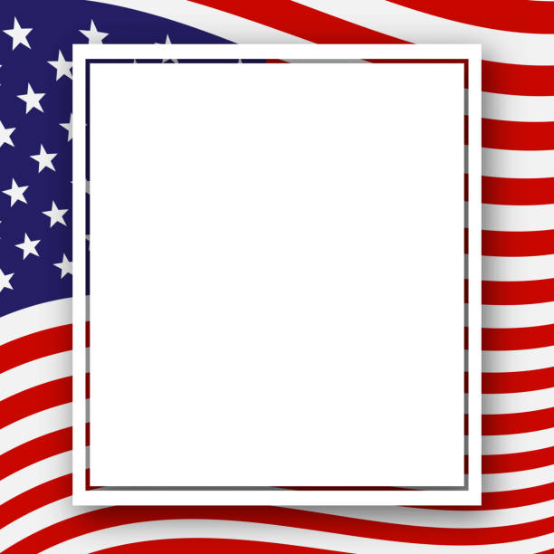 vorlage mit einem muster von sternen und streifen in den farben der nationalflagge usa patriotischen hintergrund für urlaub independence day presidential tag labor day wahl patriotischen amerikanischen thema vektor - fourth of july patriotism backgrounds american flag stock-grafiken, -clipart, -cartoons und -symbole