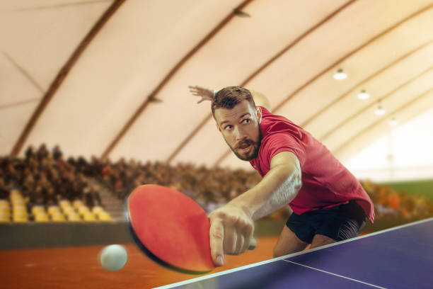 istock The table tennis player serving 970152782