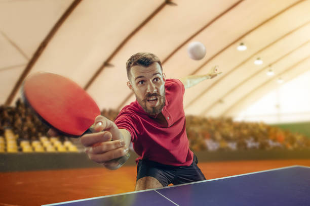 istock The table tennis player serving 970152974