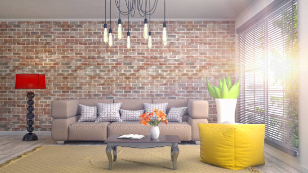 istock Interior living room. 3d illustration 970153614