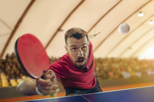 istock The table tennis player serving 970153700