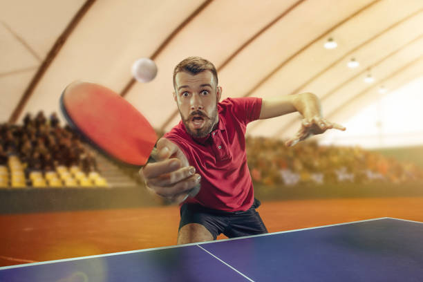 istock The table tennis player serving 970155916