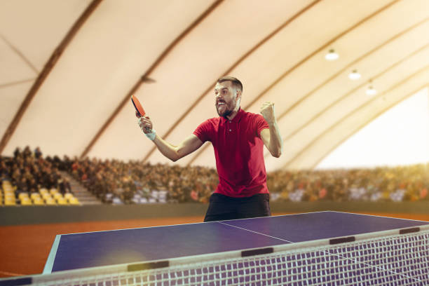 istock The table tennis player celebrating victory 970157480