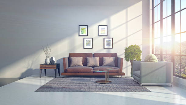 istock Interior living room. 3d illustration 970167094