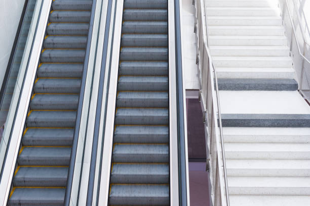 istock escalator ladder in the building 970193044