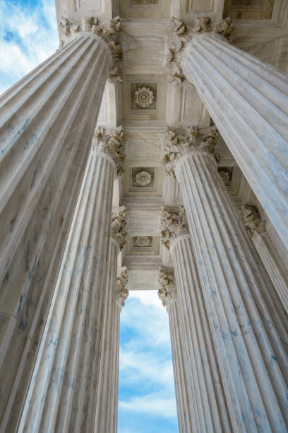 istock Low Angle view of Supreme Court columns 970204690