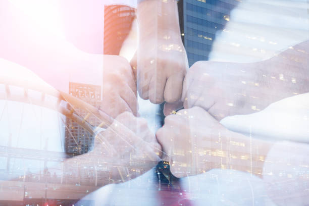 istock power of successful teamwork hand bump together business ideas concept 970224196