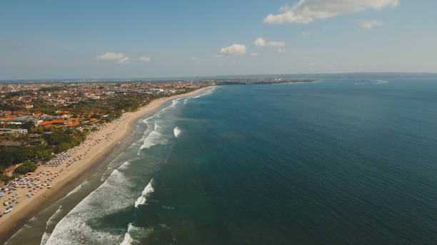 istock Aerial view beautiful beach, Bali, Kuta 970227500