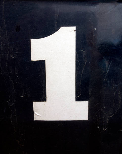 istock Written Wording in Distressed State Typography Found Number 1 One 970227894