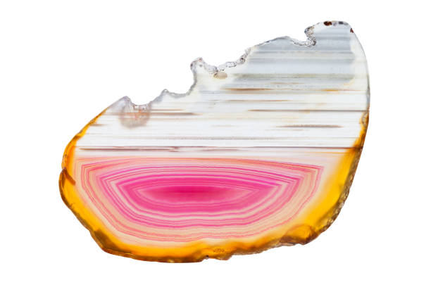 istock Abstract background - red and yellow agate mineral cross section 970228966